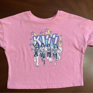 Wonder Nation Pink KISS Graphic Tee